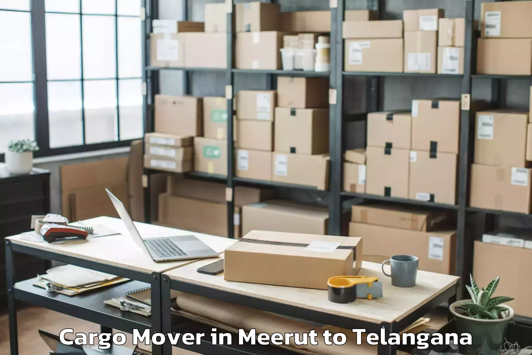 Easy Meerut to Tiryani Cargo Mover Booking